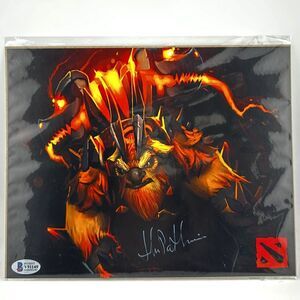 DOTA 2 (John Patrick Lowrie) Signed 8x10 With Beckett COA Bam Gamer Box
